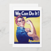 We Can Do It Rosie de Riveter Kaart van de Verenig (Voorkant / Achterkant)