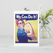 We Can Do It Rosie de Riveter Kaart van de Verenig (Staand voorkant)