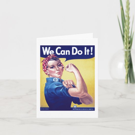 We Can Do It Rosie de Riveter Kaart van de Verenig (Voorkant)