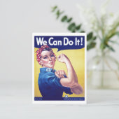 We Can Do It Rosie de Rivièra USA Verenigde Staten Briefkaart (Staand voorkant)