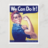We Can Do It Rosie de Rivièra USA Verenigde Staten Briefkaart (Voorkant)