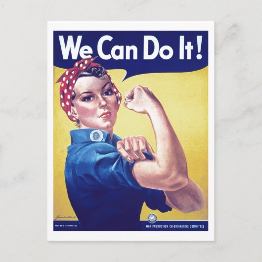 We Can Do It Rosie de Rivièra USA Verenigde Staten Briefkaart (Voorkant)