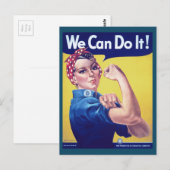 We Can Do It Rosie de Rivièra USA Verenigde Staten Briefkaart (Voorkant / Achterkant)