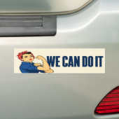 We Can Do It Rosie Riveter Bumpersticker (Op auto)