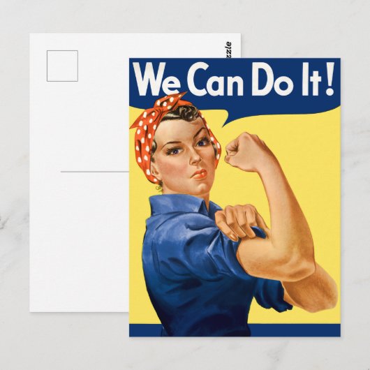 We Can Do It! Rosie the Riveter Briefkaart (Voorkant / Achterkant)
