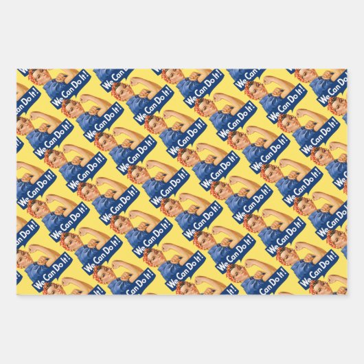 We Can Do It! Rosie the Riveter Inpakpapier Vel (Voorkant)