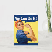 We Can Do It! Rosie the Riveter Kaart (Voorkant)