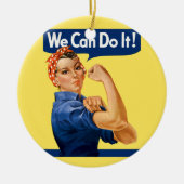 We Can Do It! Rosie the Riveter Keramisch Ornament (Voorkant)