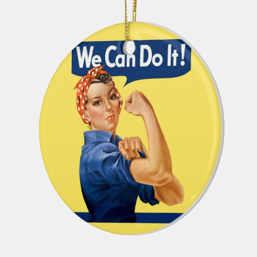 We Can Do It! Rosie the Riveter Keramisch Ornament (Links)