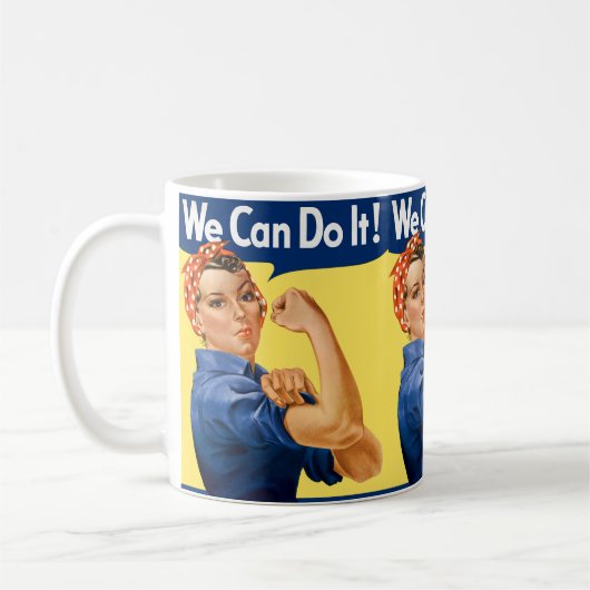 We Can Do It! Rosie the Riveter Koffiemok (Links)
