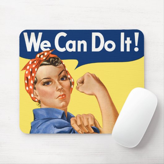 We Can Do It! Rosie the Riveter Muismat (Met muis)