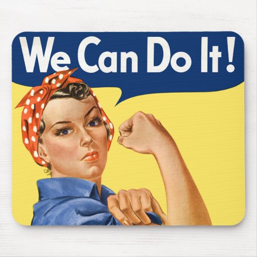 We Can Do It! Rosie the Riveter Muismat (Voorkant)