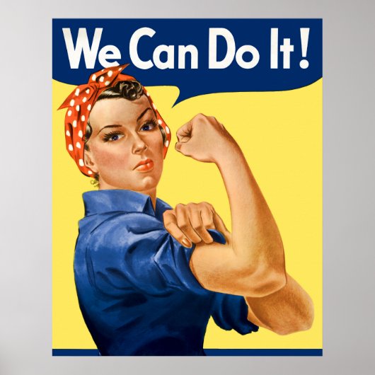 We Can Do It! Rosie the Riveter Poster (Voorkant)