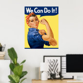 We Can Do It! Rosie the Riveter Poster (Thuiskantoor)