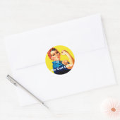 We Can Do It! Rosie the Riveter Ronde Sticker (Envelop)