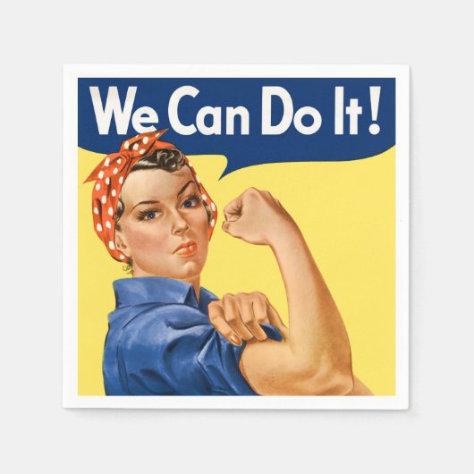 We Can Do It! Rosie the Riveter Servet (Voorkant)