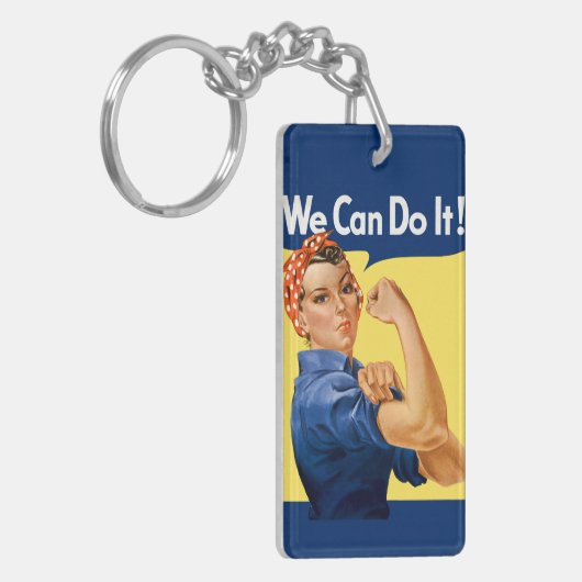 We Can Do It! Rosie the Riveter Sleutelhanger (Voorkant Links)
