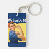 We Can Do It! Rosie the Riveter Sleutelhanger (achterkant)