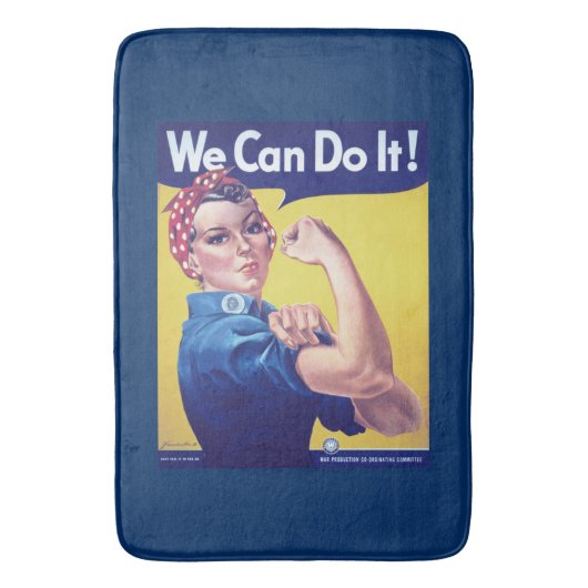 We Can Do It Rosie the Riveter Verenigde Staten Badmat (Voorkant Verticaal)