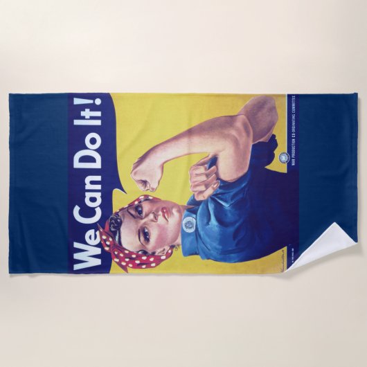 We Can Do It Rosie the Riveter Verenigde Staten Strandlaken (Voorkant)