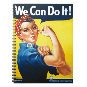 We can do it! - Rosie the Riveter Vintage Icoon Notitieboek