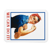 We Can Do It Rosie the Riveter Women Power WWII  Magneet (Horizontaal)