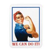 We Can Do It Rosie the Riveter Women Power WWII  Magneet (Verticaal)
