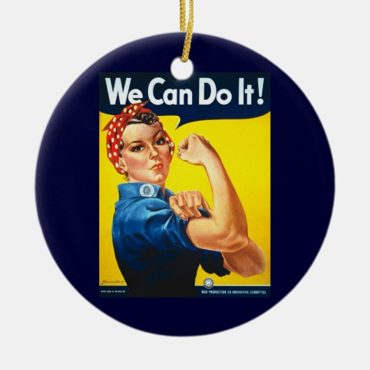 We Can Do It-sieraad Keramisch Ornament (Voorkant)