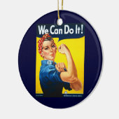 We Can Do It-sieraad Keramisch Ornament (Links)