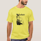 We Can Do It! T-shirt Rosie the Riveter sticker (Voorkant)