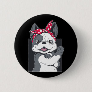 We Can Do It Vrouwelijke Hond Activist Design Ronde Button 5,7 Cm