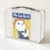 We Can Do It! White Cat Rosie the Riveter (Achterkant)
