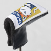 We Can Do It! White Cat Rosie the Riveter Golfheadcover (3/4 voorkant)