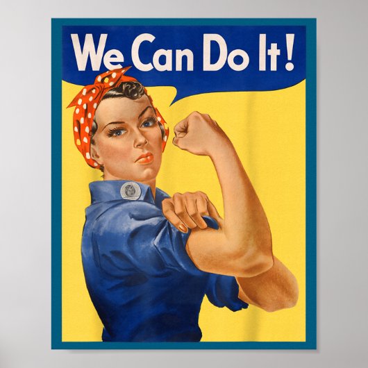 We Can It Rosie Riveter Feministe Poster (Voorkant)