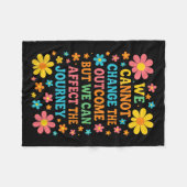 We Cannot Change The Outcome - Hosce Nurse Care Fleece Deken (Voorkant (Horizontaal))