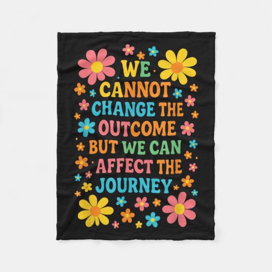 We Cannot Change The Outcome - Hosce Nurse Care Fleece Deken (Voorkant)