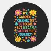 We Cannot Change The Outcome - Hosce Nurse Care Ronde Sticker (Voorkant)