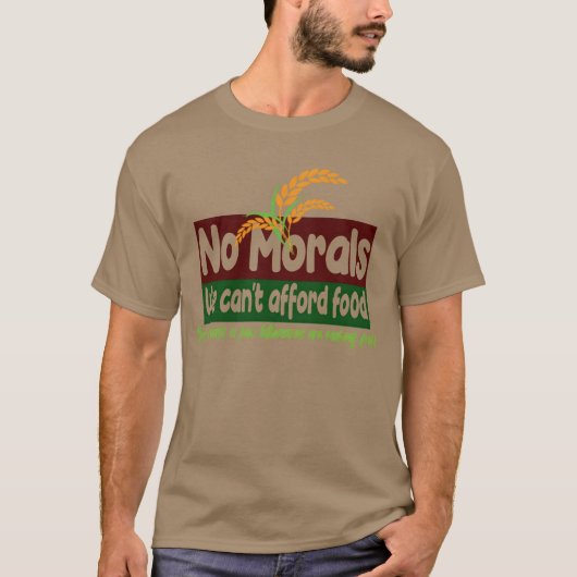 We Cant Afford Food friends T-shirt (Voorkant)