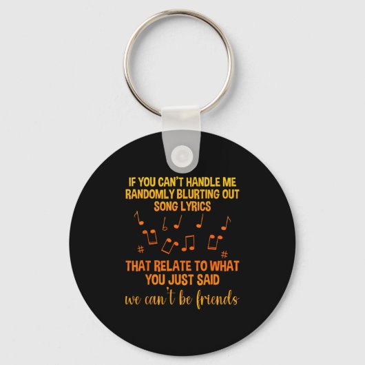 We Can't Be Friends - Uni - Black - Small - School Sleutelhanger (Voorkant)
