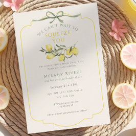 We can't wait to Squeeze You Neutral Baby Shower Kaart