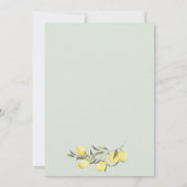 We can't wait to Squeeze You Neutral Baby Shower Kaart (Achterkant)