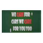 We Care For Cars     Badge (Voorkant)