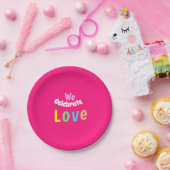 we celebrated love pillar candale thermal tumbler  papieren bordje (Feest)