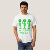 We Come in Peace - Alien T-shirt (Voorkant volledig)