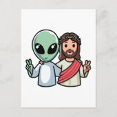 We come in peace briefkaart (Voorkant)