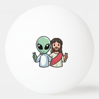 We come in peace pingpongbal