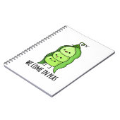 We Come In Peas Grappige Erwtenspelling Notitieboek (Linkerzijde)
