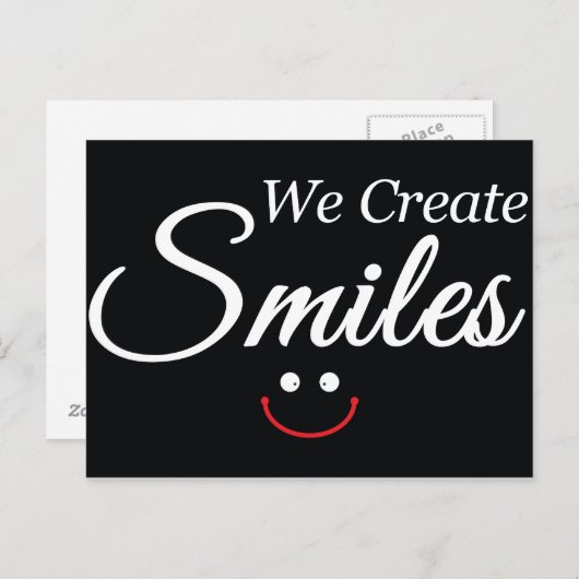 We Creëer Smile Briefkaart (Voorkant / Achterkant)
