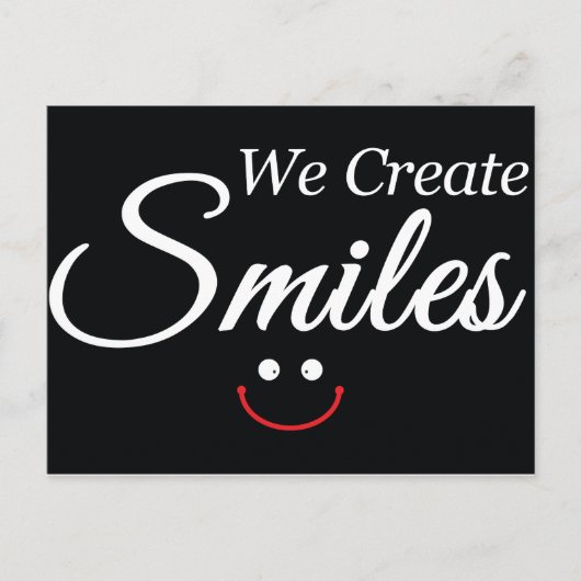 We Creëer Smile Briefkaart (Voorkant)