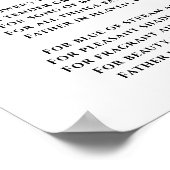 We danken het gedicht van Ralph Waldo Emerson Poster (Hoek)